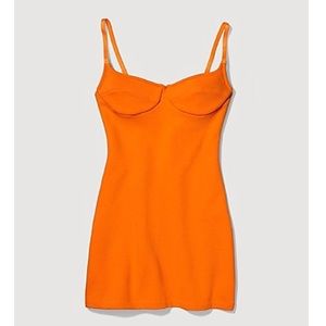 CALVIN KLEIN Organic Cotton Stretch Mini Corset Dress